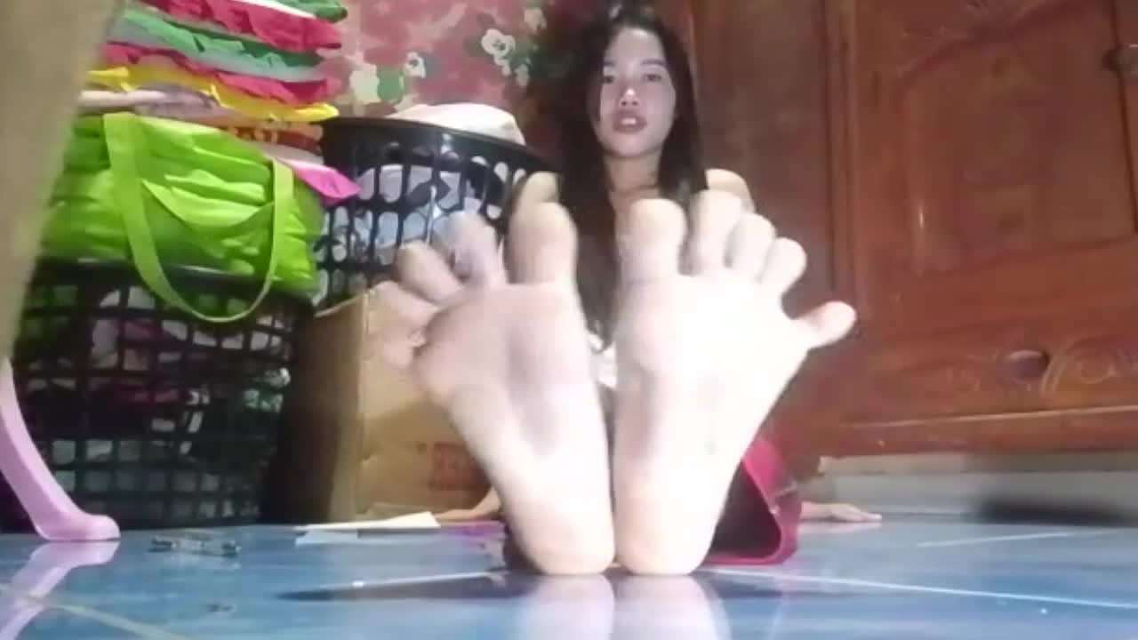 Dirty Filipina Feet - Stephanie's Amateur Filipina Foot Tease #5 (Dirty Stinky Socks) - Feet9